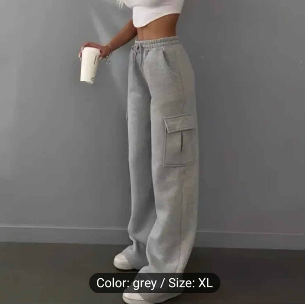 Gray Cargo Pants